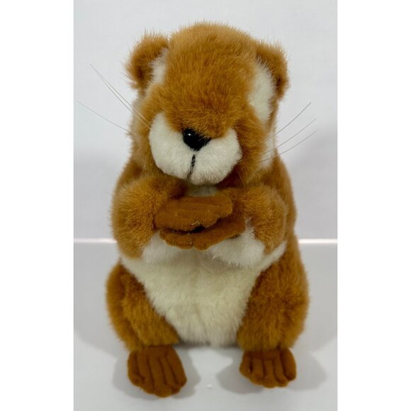 Chipmunk Plush Stuffed Animal Toy 9” Soft Furry Sound Prints Vintage Smithsonian - Picture 5 of 14